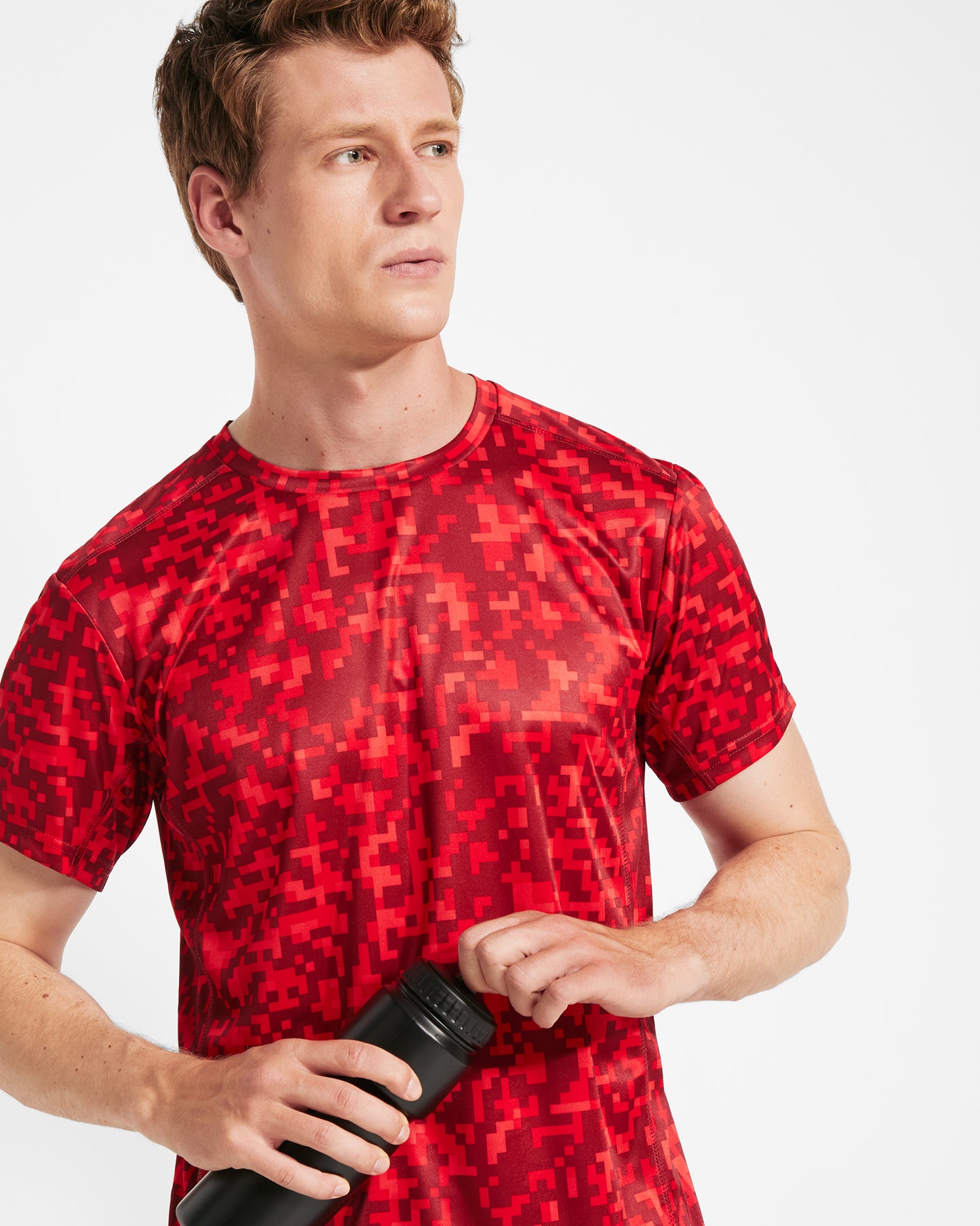 Camiseta deportiva hombre estampada cuello redondo - Assen