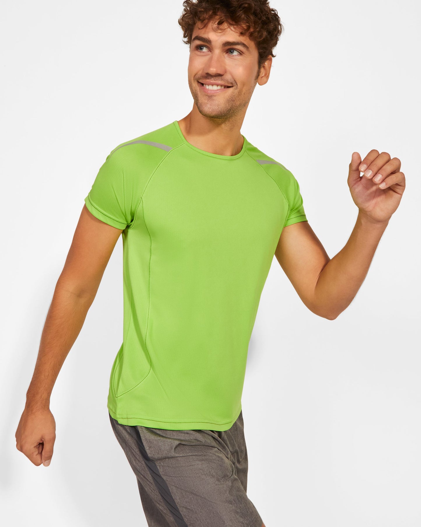 Camiseta deportiva hombre manga corta punto liso - Sepang